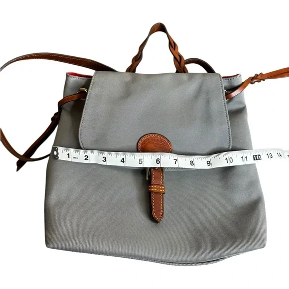 Dooney & Bourke Gray nylon flap backpack - Picture 7 of 9